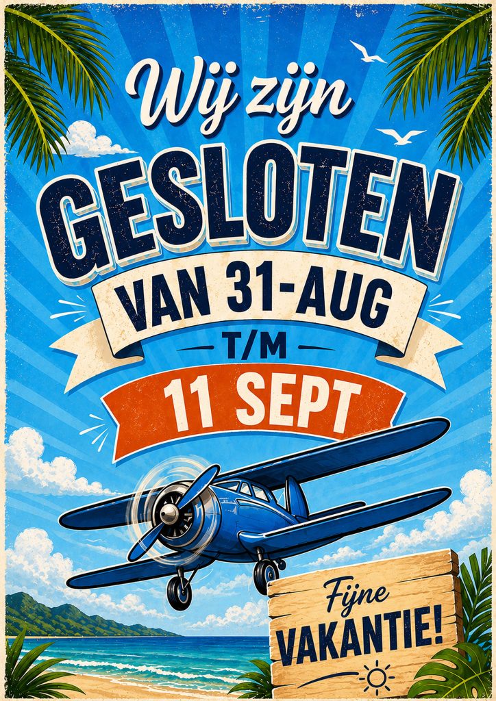vakantie poster 31 8 tm 11 9 